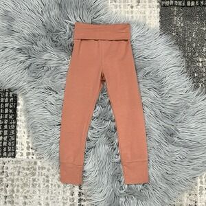 Thimble Collection Girls Rust Colored Foldover‎ Leggings Size 3T Made In USA